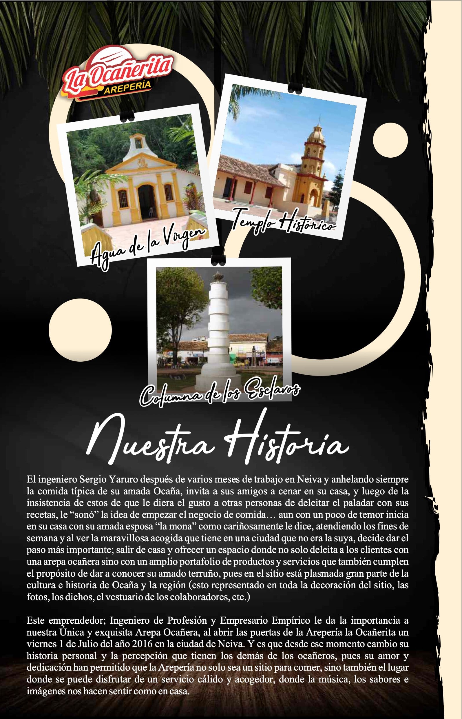 Carta Arepería La Ocañerita